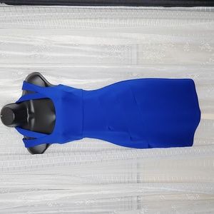 Royal Blue Sleeveless Guess Bodycon Cocktail Mini Dress Sz4
